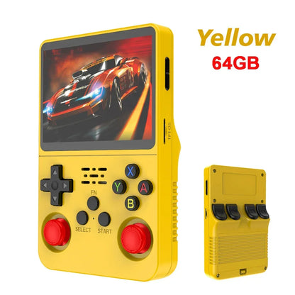 R36S Retro Handheld Video Game Console Linux System 3.5 Inch IPS Screen R35s Pro Portable Pocket Video Player Games 64G/128G
