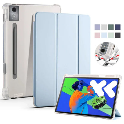 Coque For Lenovo Xiaoxin Pad Pro 2025 Case PU Leather Soft Back Stand Cover For Xiaoxin Pad Pro 12.7 2025 Case with Pen Holder