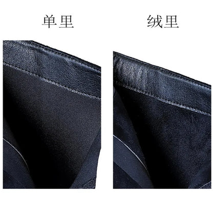 BIGTREE Shoes Suede Ankle Boots For Women Heels Winter Boots Pointed Stilettos High-heeled Boots Side Zipper Black Short Boots