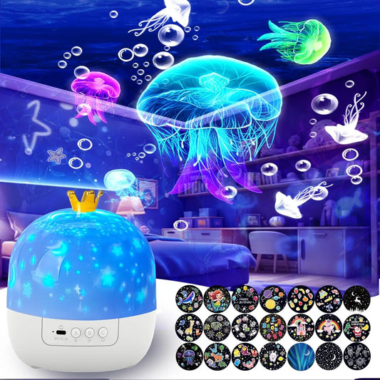 21 in 1 Crown Galaxy Projector Night Light 360° Rotating USB Dimming Starry Sky Projector for Kids Bedroom Room Decoration by PDG ibma