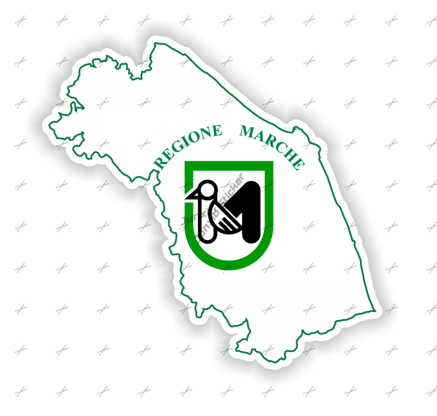 Lombardia Marche Molise Italy Flag Emblem Vinyl Sticker Decoration Naples Napoli Modena Messina Milan Italia Round Seal Flag