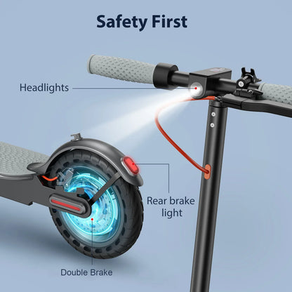 2026 New AOVOPRO P7 Turn Signal Electric Scooter 350W 8.5 Inch Tire Smart Escooter 31KM/H 36V10.5AH Electric Scooter for Adults