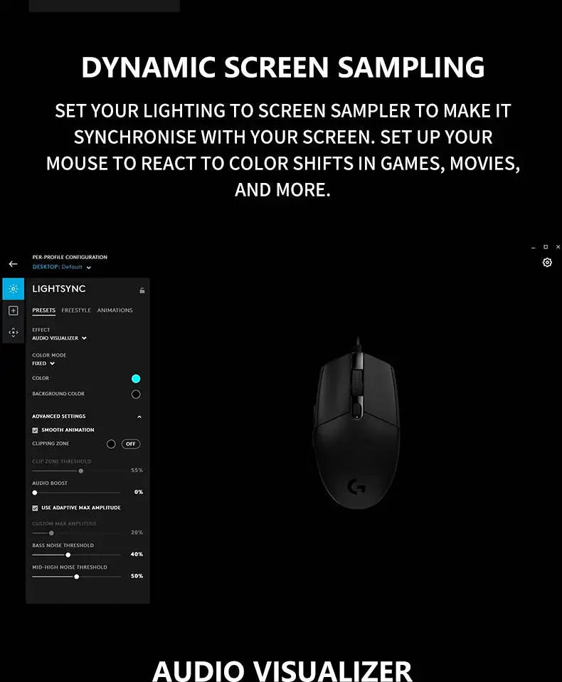 Logitech G102 Wired Gaming Mouse Adjustable DPI 16.8M RGB Colors Mechanical Buttons Ergonomic Design for Competitive Gamers