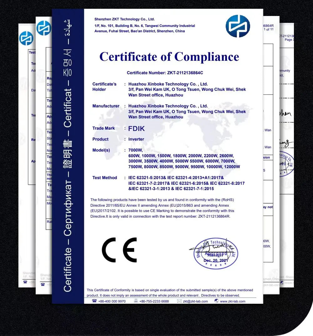 Inverter 12v 220v  For 110v  Pure Sine DC 12V 24V  Power 1000W 2000W 2600W Solar Car Inverters Single Digital Display Converter