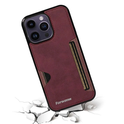 Retro Card Holder Phone Case for iPhone 17 16 15 14 13 12 11 Pro Max 16E Mini XS XR SE 7 8 Plus Busines Wallet PU Leather Cover