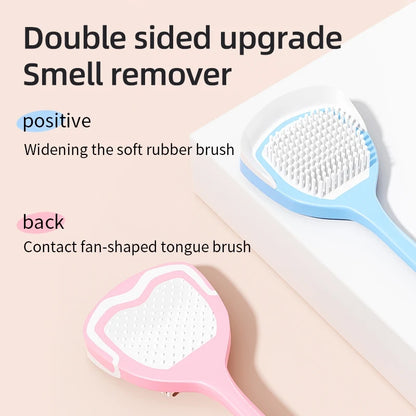Tongue Coating Scraper, Tongue Coating Cleaning Gel, Oral Refreshing Cleaning Toothpaste, Tongue Brush, Cleaner