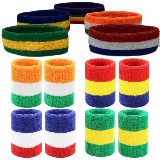Tennis Wristbands Sport Headband For Men Women Towel Sweat Bands Basketball Yoga Gym Running Volleyball Wrist Wrap Sweatband by PDG ibma