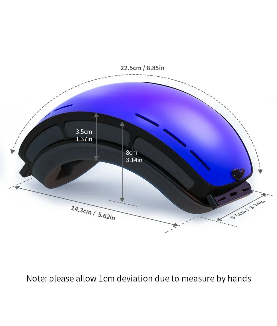 NATFIRE Ski Goggles Double Layers Anti-fog UV400 Snowboard Snow Goggles Snowmobile Glasses Eyewear Outdoor Sport Skiing Googles