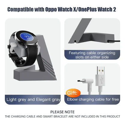 Watch Charging stand For OPPO WatchX/Oneplus Watch2 Smart Watch Dock Holder Charger Stand  With OPPO WatchX Cable