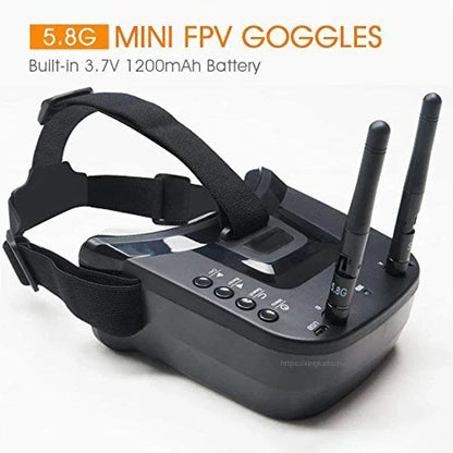 LS-VR009 5.8Ghz FPV Goggles Video Transmission Headset 5.8G 40CH HD 3 Inch 16:9 Display Mini FPV Gogges for FPV Quadcopter Drone