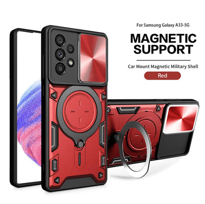 For Samsung Galaxy A33 A53 A13 A23 5G Case Slide Lens Protect Armor Cover For Samsung A12 M12 A52 A52S A04S A 33 53 23 52 Coque