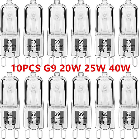 10PCS G9 220V 20W 25W 40W LED Lamp Bulbs Inserted Beads Crystal Lamp Halogen Bulb  Eco Halogen Light Bulbs Capsule Wholesale