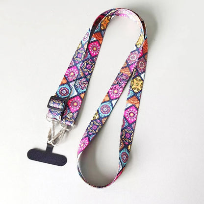 Universal Mobile Phone Lanyard, Adjustable, Neck & Crossbody Strap, Includes Anti-Loss Cable & Case Key Gasket