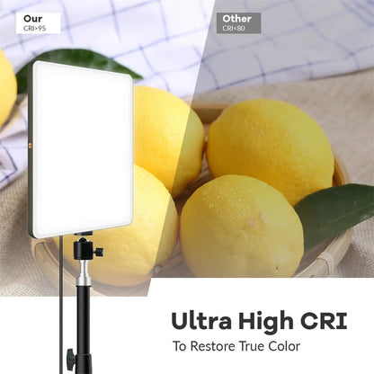 MEUYAG 11 Inch 2700K-6500K LED Panel Light Photographic Lighting Portable Video Fill Light for Photography Shooting