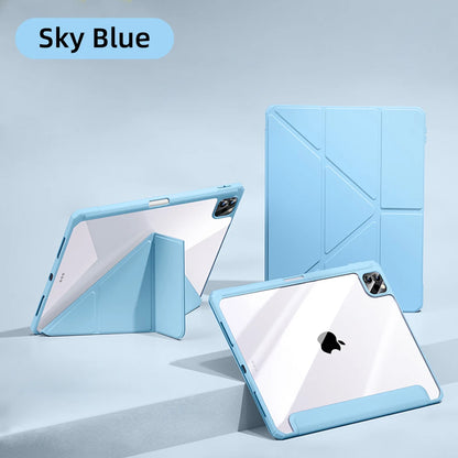 For iPad Case 2024 Air 11 13 M2 Pro 11 13 for 10 Gen Pro 10.5 10.2 9th 8th 6th 5th 9.7 Mini 6 Acrylic Smart Case with Pen Holder