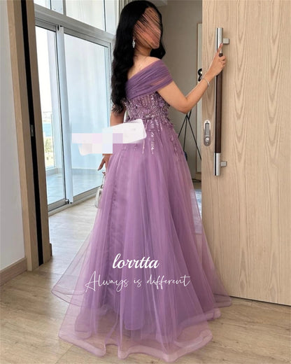 Lorrtta Wedding Party Dress Evening Eid 3D Flower Decoration Robe Soiree Robes De Cocktail Dresses Elegant Woman Gala Customized