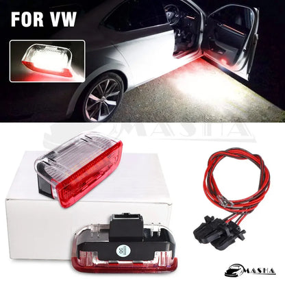 For VW Golf 5 6 7 7.5 T-ROC CC Passat Jetta Tiguan Variant Phidnon Scirocco Touran Auto Signal Lamp 2Pcs 12V LED Car Door Light