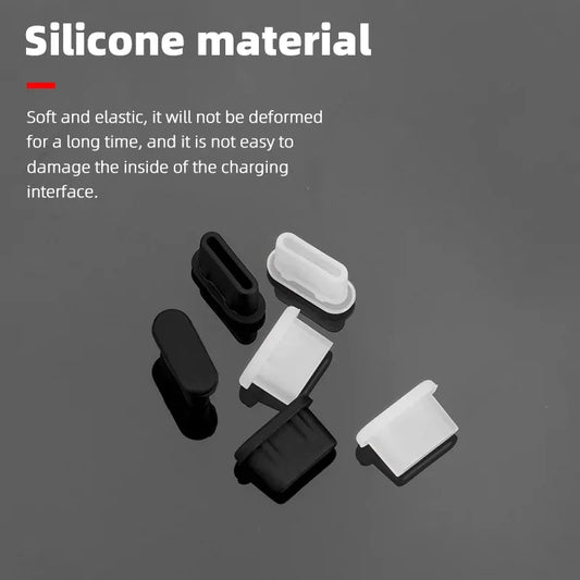 Soft Silicone Type-C Anti-Dust Plug for DJI - Cover for Mini 3 Pro Body, RC-N1/DJI RC Remote Control Charging Port, Dust-Proof