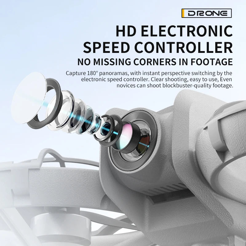 H137 PRO RC Drone 4K Professional HD Aerial 180° Dual Camera Photography Brushless Screen Remote Control Aircraft Quadcopter Toy