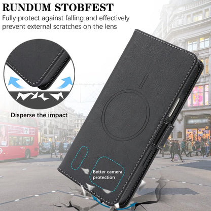 2 in 1 Magsafe Wallet Case For iPhone 17 Promax Air 16 Pro Max 15 Plus 14 13 12 iphone17 Cards Slot Leather Flip Phone Cover