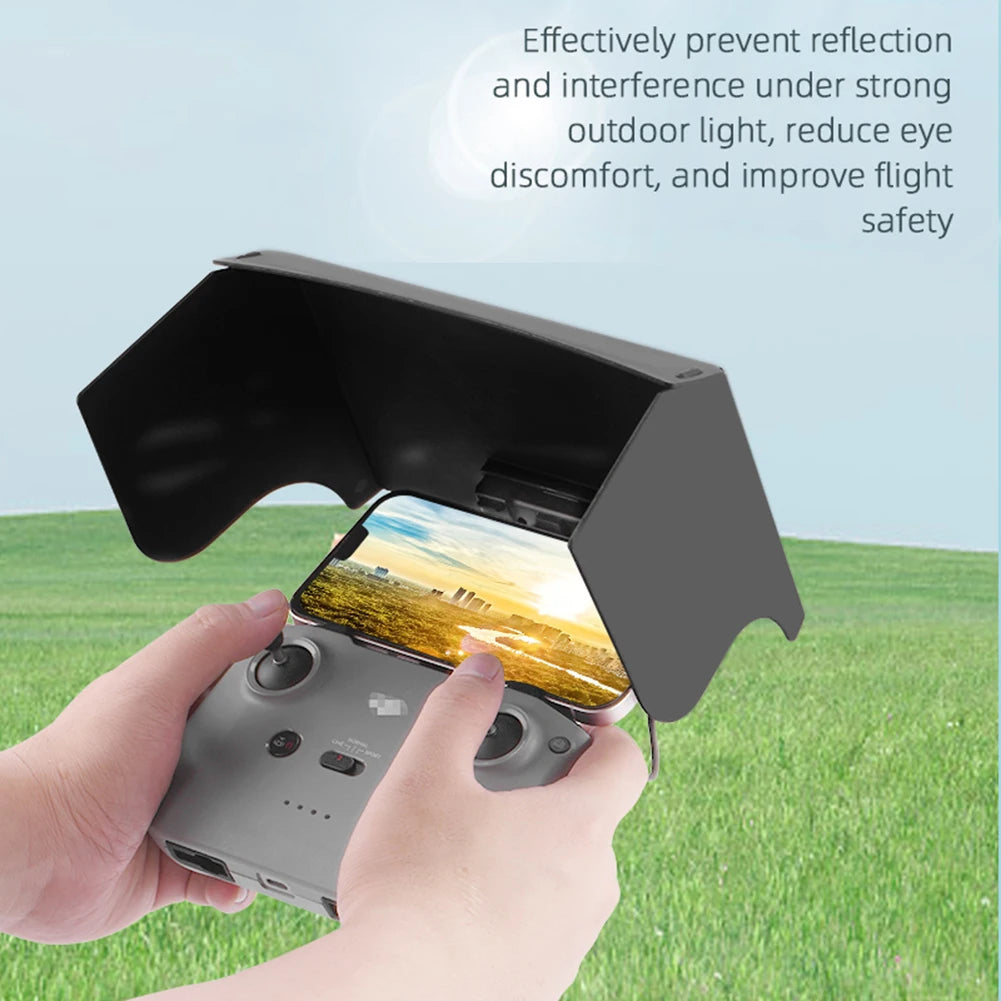 For DJI Mavic 3/Mini 2/Air 2/Air 2S/Mini 3 Pro RC-N1 Remote Controller Hood Sun Shade Mobile Phone Monitor Light Cover Drone
