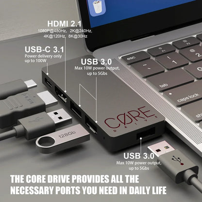 Savage Raven by Skull & Co. Jumpgate Dock USB C Hub Portable Stand Docking Station for Switch 2 and OLED Game Accessories