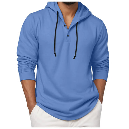Men'S Hoodie Long Sleeve Button Shirt Casual Beach Yoga Sweatshirt Oversized Hoodie Sweatshirts Casual Shirts For Male Loose