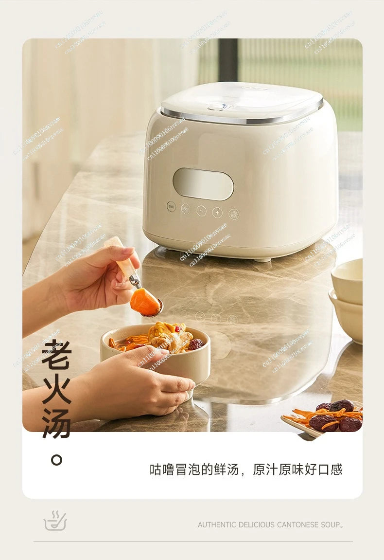 Rice cooker stainless steel 0 coated 3-4 people mini household rice soup separation 2-3 people rice cooker