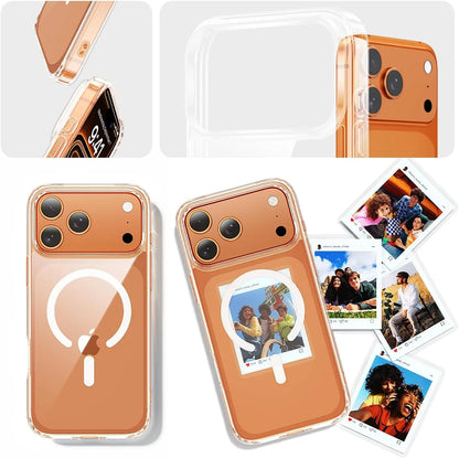 Transparent Magnetic for iPhone 17 Pro Max/17 Pro/17/17e/ Case with Privacy Screen Protector,[Non-Yellowing] Shockproof Clear