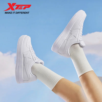 Xtep Skateboarding Shoes Non-Slip Wear-Resistant Casual White Couple Skate Sneakers Male Female Luxury Brand Shoes 881219319851