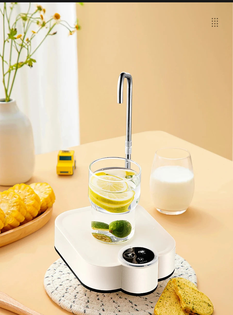 Electric Water Pump Smart Rechargeable Automatic Water Dispenser for Gallon Drinking Portable Water Bottle Pump for Home Office