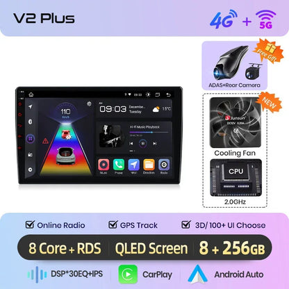 Junsun Wireless CarPlay Android Auto Car Radio For Citroen C5 2008 2009 2010-2017 RDS 4G WiFi GPS 2din BT Car accessories