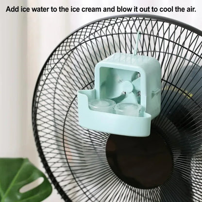 Ventilateur Hanging Add Ice Cup Summer Plastic Mini Fan Portable Fan Cooling Tool DIY Water Tower Cooling Product Home Accessory