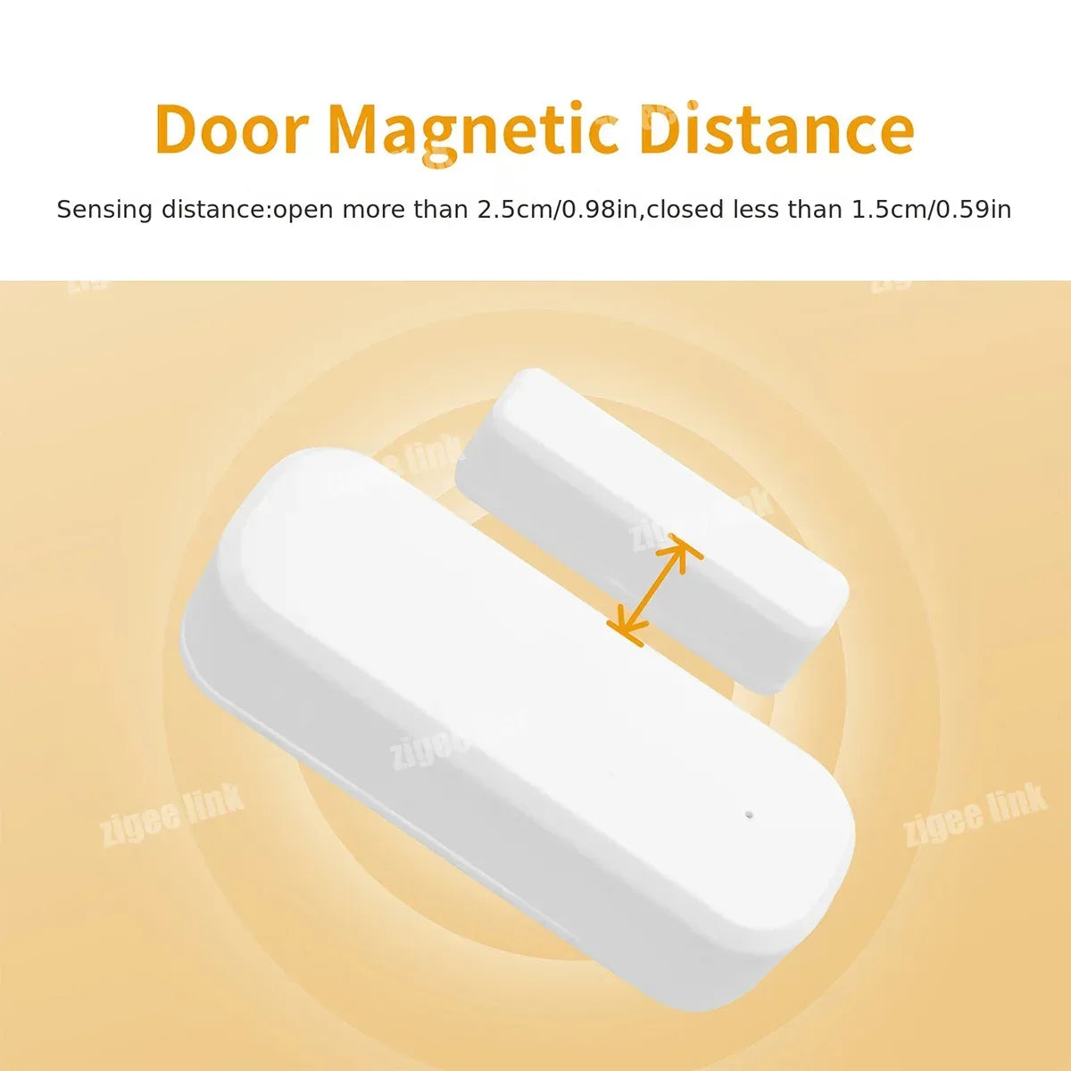 Tuya Zigbee 3.0 Smart Door Sensor Window Magnetic Sensor Wireless Door Alarm Detector Smart Home Security System