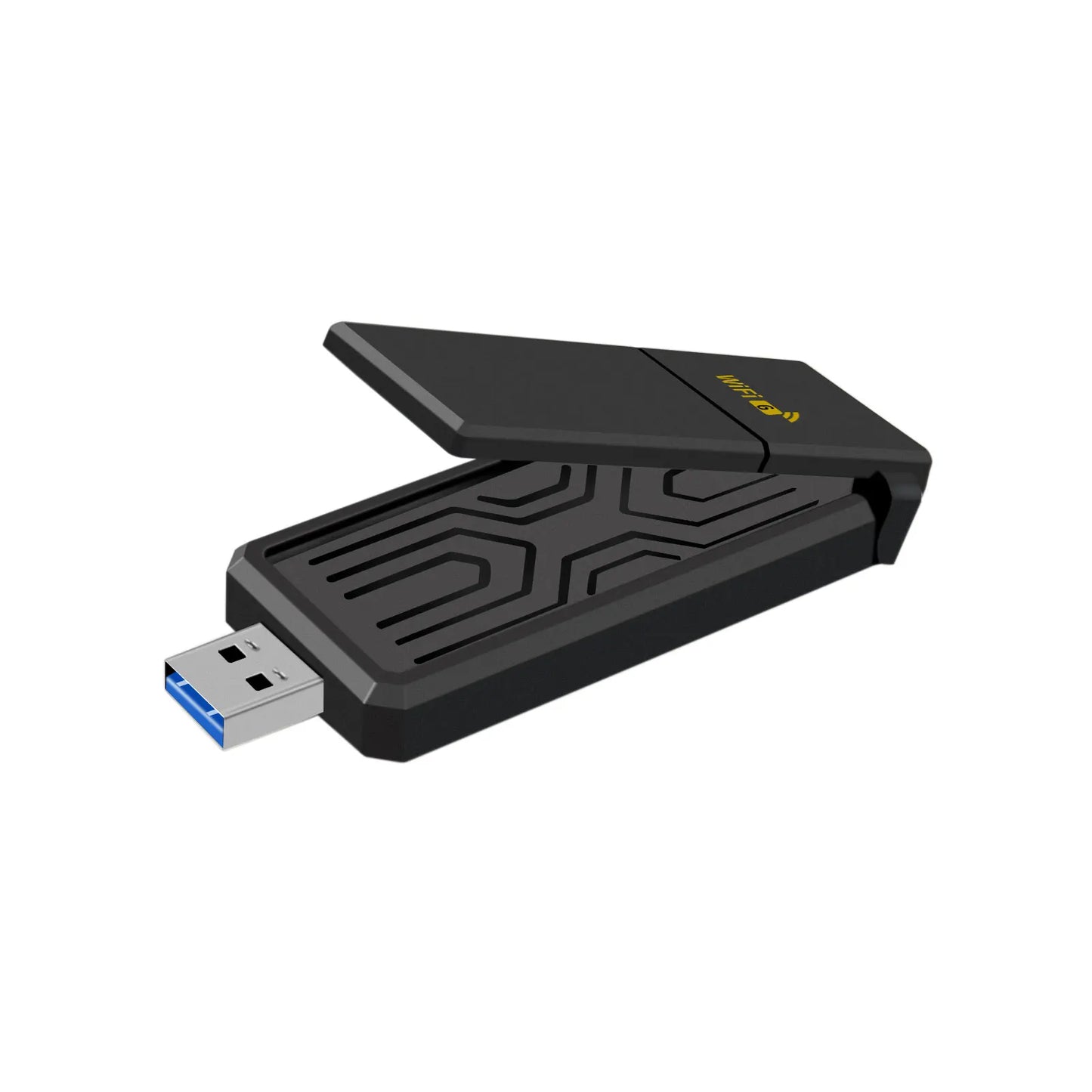 Wifi 6 USB Dual Band Wireless Network Card 1800Mbps 2.4GHZ with Antenna USB3.0 Wireless Adapter for Laptop Desktop Computer