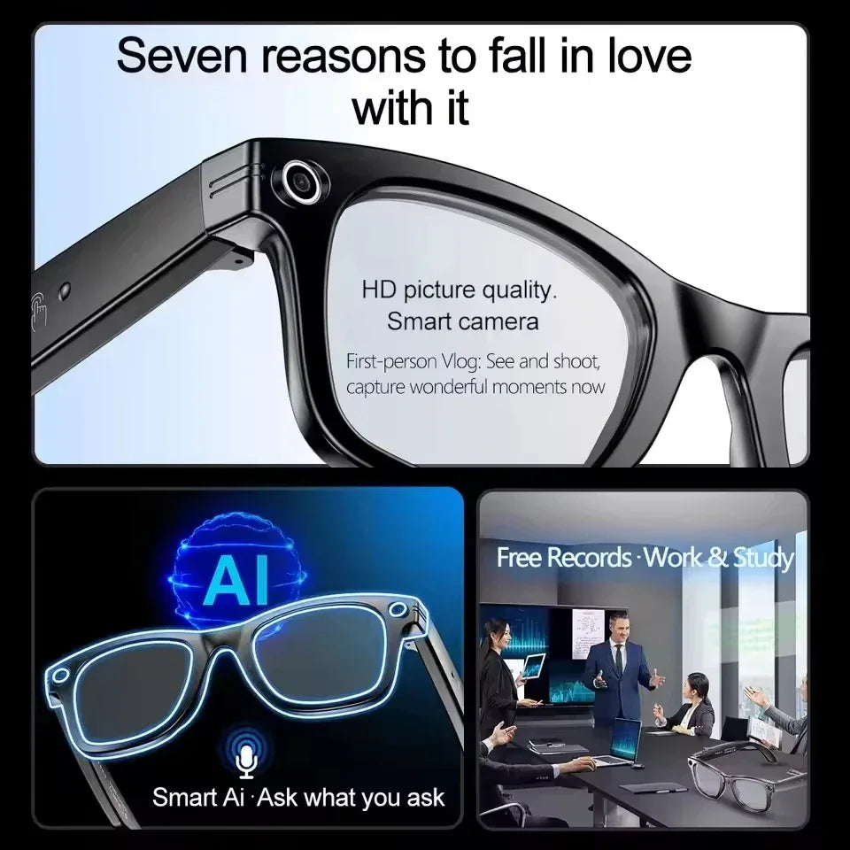 Xiaomi 8K Camera AI Glasses Smart Translation Color-Changing Waterproof Glasses Video Recording Photo Call Smart Sunglasses