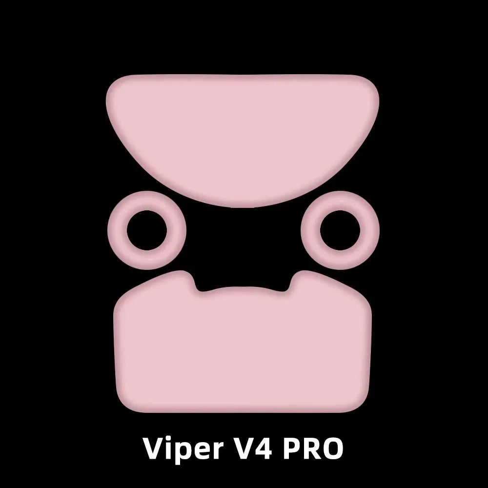 ESPTIGER ICE Mouse Skates for Razer Viper V4 Pro High Purity PTFE Mouse Feet 2.5D Edge Glides Curve Edge
