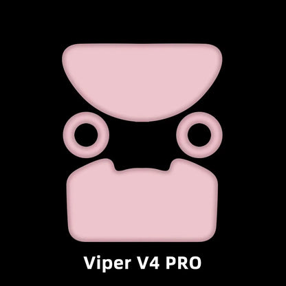 ESPTIGER ICE Mouse Skates for Razer Viper V4 Pro High Purity PTFE Mouse Feet 2.5D Edge Glides Curve Edge