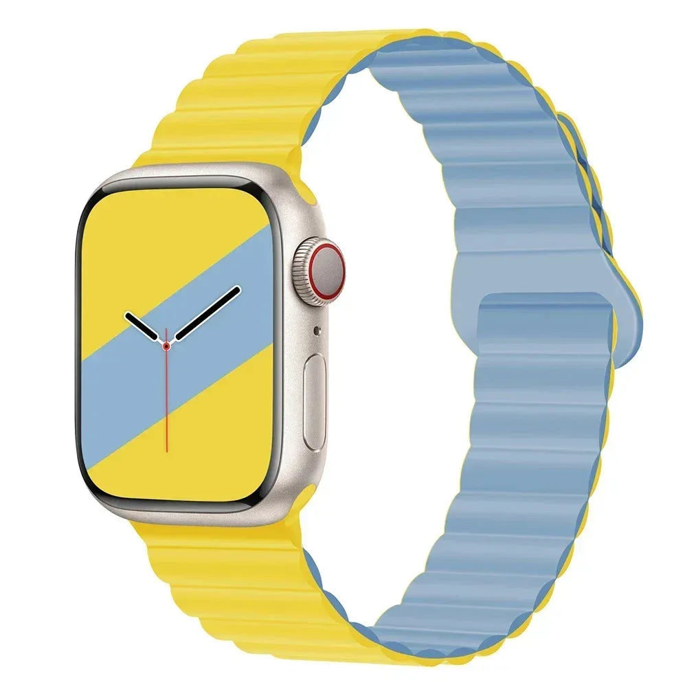 NEW Original Liquid Silicone Magnetic bands for Apple watch band Ultra 2 Series 9 SE iwatch 42mm 44mm 45mm 49mm 38mm 40mm 41mm