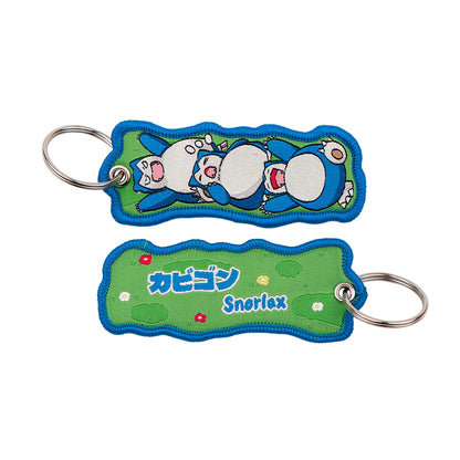 Kawaii Japanese Elf Anime Embroidery Key Fobs Key Tag Motorcycles Cars Backpack Chaveiro Keychain Fashion Keyring Friends Gifts
