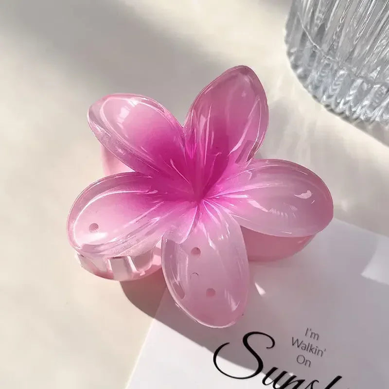 New Flower Shape Hair Claw Clips for Women Girls Barrette Crab Claw Clip Ponytail Hairpins Bath Beach Headwear Hair Accessories
