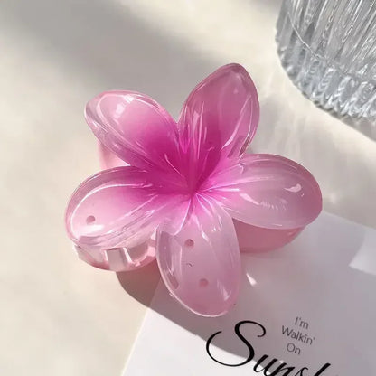 New Flower Shape Hair Claw Clips for Women Girls Barrette Crab Claw Clip Ponytail Hairpins Bath Beach Headwear Hair Accessories