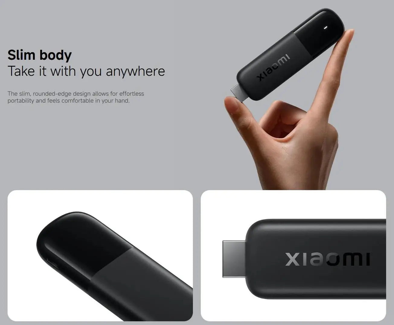 Xiaomi TV Stick 4K 2nd Gen, Portable Streaming Media, Netflix Dual-band WiFi 6 Google Assistant, BT5.2 Smart TV Dongle, 360° Bluetooth Voice Remote Control Google TV