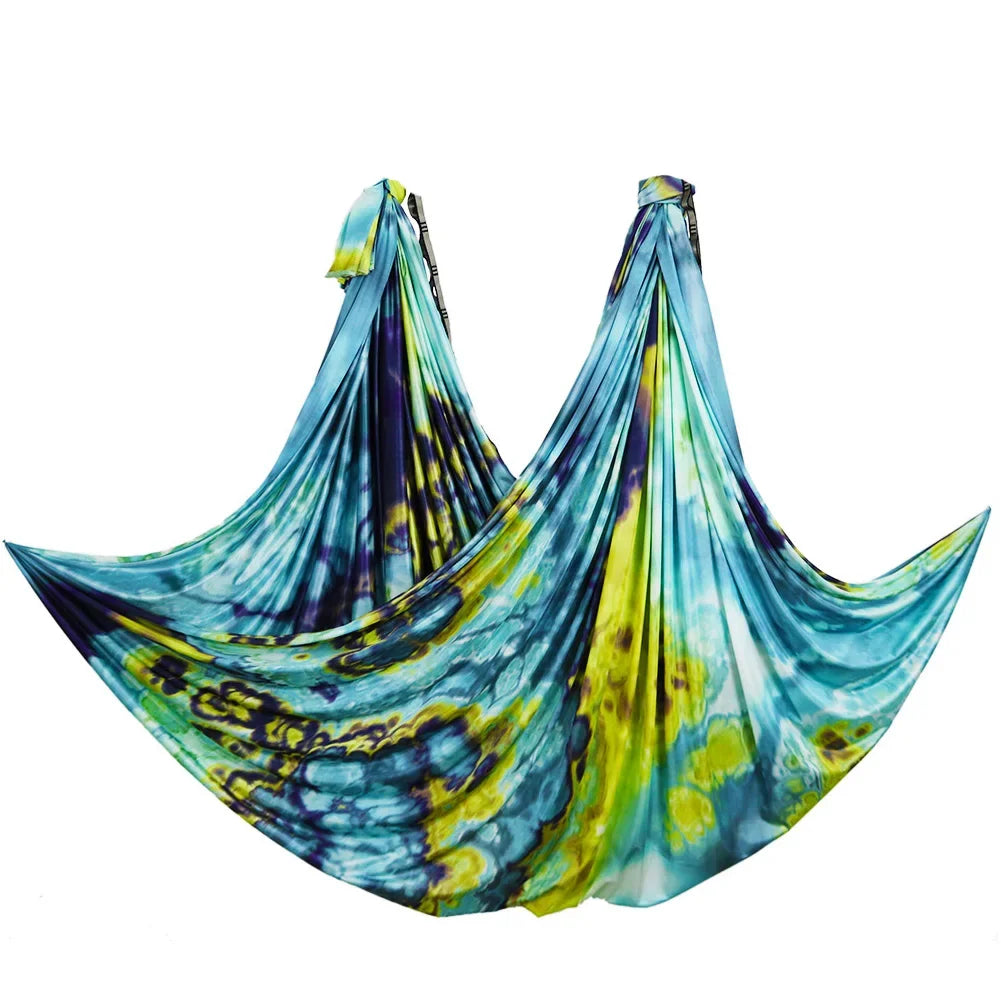 2024 New Aerial Yoga hammock Fabric Flying Pilates Yoga Swing Silk Aerial Anti-Gravity Traction Device Fitness Yoga Home Gym