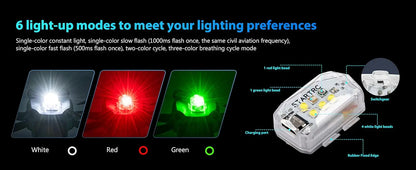 STARTRC Drone Strobe Light Anti Collision Light Rechargable Flash Led Lamplight for DJI Neo and All RC Drones Accessory 2pc
