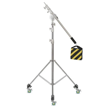 290cm Air Pressure Tripod Bearing 10kg for Camera Stainless Steel Light Stand For Ring Light Live Youtube and Photography Soft