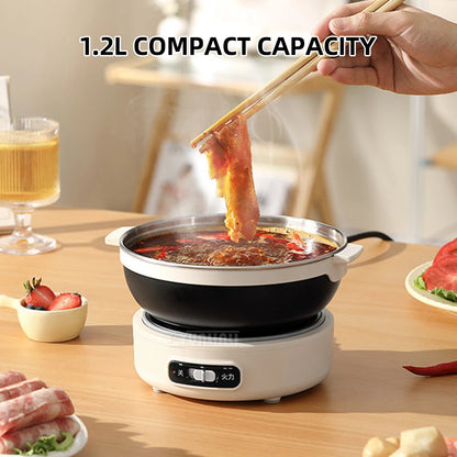 Kitchen Fast Heating Cooker Durable Portable Foldable Multi Cooker Split Stainless Steel Electric Pot