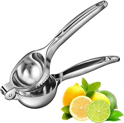 Stainless steel lemon squeezer, manual high-efficiency juicer, and compatible with a variety of fruits