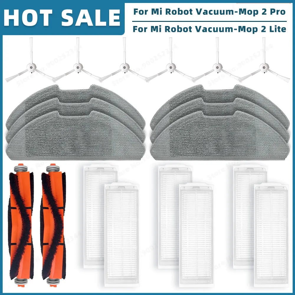 Compatible For Xiaomi Mi Robot Vacuum-Mop 2 Pro / Mop 2 Lite / MJSTL / MJST1S Spare Parts Accessories Main Side Brush Filter Mop