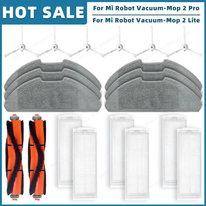 Compatible For Xiaomi Mi Robot Vacuum-Mop 2 Pro / Mop 2 Lite / MJSTL / MJST1S Spare Parts Accessories Main Side Brush Filter Mop